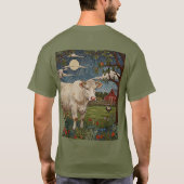T-shirt Élégante ferme de vache chic à la campagne (Dos)
