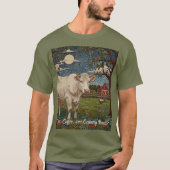T-shirt Élégante ferme de vache chic à la campagne (Devant)