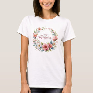 T-shirt Élégante fleurs de printemps rousse courre la fête