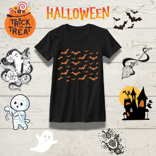 T-shirt Elégante frontière de chauve-souris famille Hallow