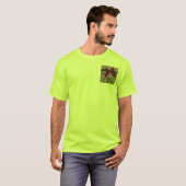 T-shirt Élégante impression au guépard Or (Devant entier)