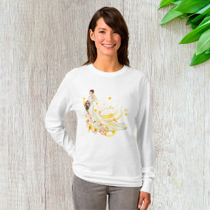 T-shirt Élégante mariée florale Conception Mariage romanti