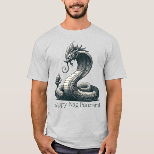 T-shirt Élégante Naga Panchami Cobra (Devant)