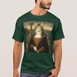 T-shirt Élégante peinture de chat pour Amoureux de les cha