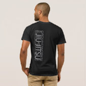 T-shirt Élém. convenables T de noir (Dos entier)