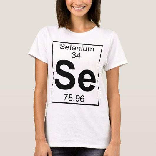T-shirt Élément 034 - Se - Sélénium (plein) (Devant)