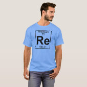 T-shirt Élément 075 - Re - rhénium (plein) (Devant entier)