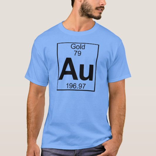 T-shirt Élément 079 - Au - or (plein) (Devant)