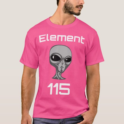 T-shirt Élément 115 Carburant Alien Moscovium (Devant)