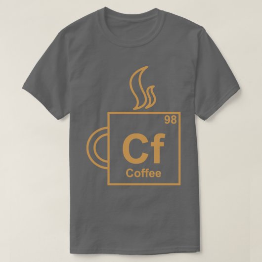 T-shirt Élément café (Design devant)