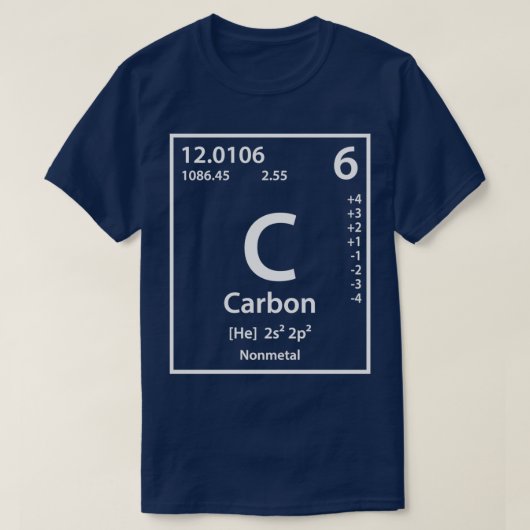 T-shirt Élément carbone (Design devant)