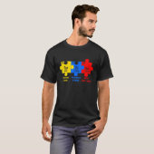 T-shirt élément chimique de sensibilisation à l'autisme (Devant entier)