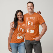 T-shirt Élément chimique ironique FE ami d'ironie (Unisexe)