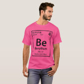 T-shirt Élément de béryllium (noir) (Devant entier)