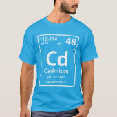 T-shirt Élément de cadmium (blanc) (Devant)