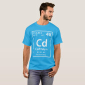 T-shirt Élément de cadmium (blanc) (Devant entier)