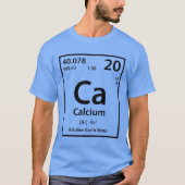 T-shirt Élément de calcium (noir) (Devant)