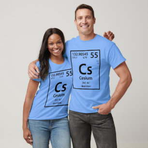 T-shirt Élément de césium (noir)