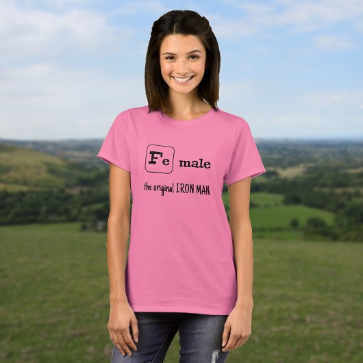 T-shirt Élément de fer de jeu de sport Fe mâle