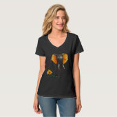 T-shirt Élément de fleurs d'éléphant - Art africain élépha (Devant entier)