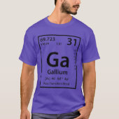 T-shirt Élément de gallium (noir) (Devant)
