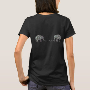 T-shirt Élément de mosaïque argenté scintillant personnali