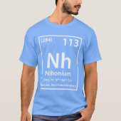T-shirt Élément de nihonium (blanc) (Devant)