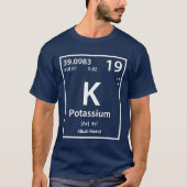T-shirt Élément de potassium (blanc) (Devant)