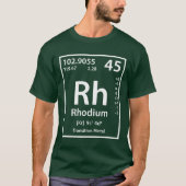 T-shirt Élément de rhodium (blanc) (Devant)