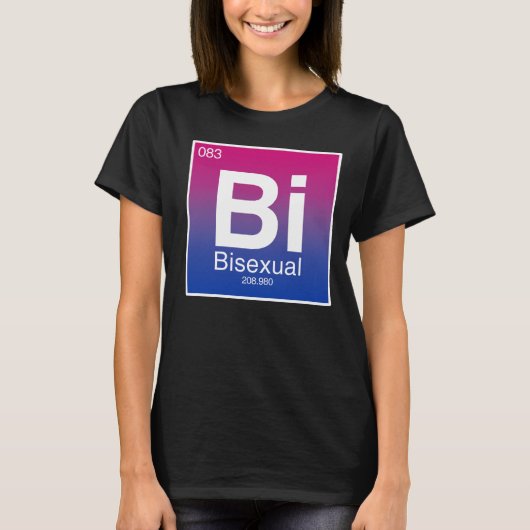 T-shirt Élément de tableau périodique bisexuel (Devant)