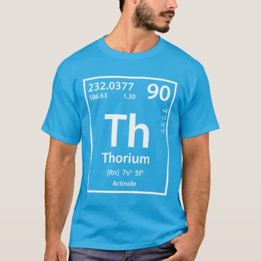 T-shirt élément de thorium (blanc) (Devant)