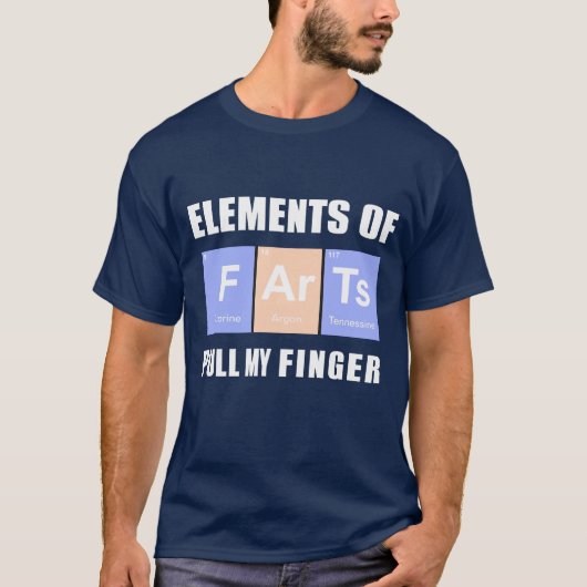 T-shirt Élément de Tirer mon doigt. (Devant)
