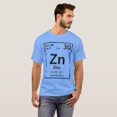 T-shirt Élément de zinc (noir) (Devant entier)