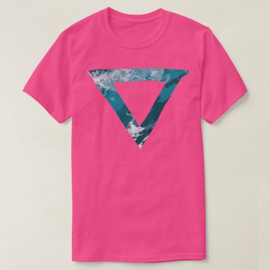 T-shirt Élément d'eau 5 Éléments Alchimie (Design devant)