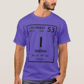 T-shirt élément d'iode (noir) (Devant)