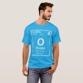 T-shirt Élément d'oxygène (blanc) (Devant entier)
