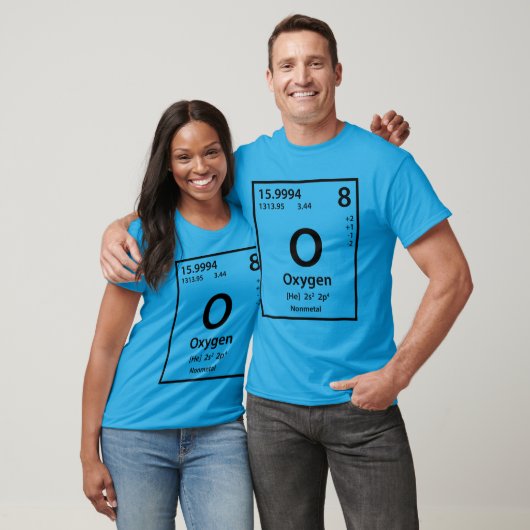 T-shirt Élément d'oxygène (noir) (Unisexe)