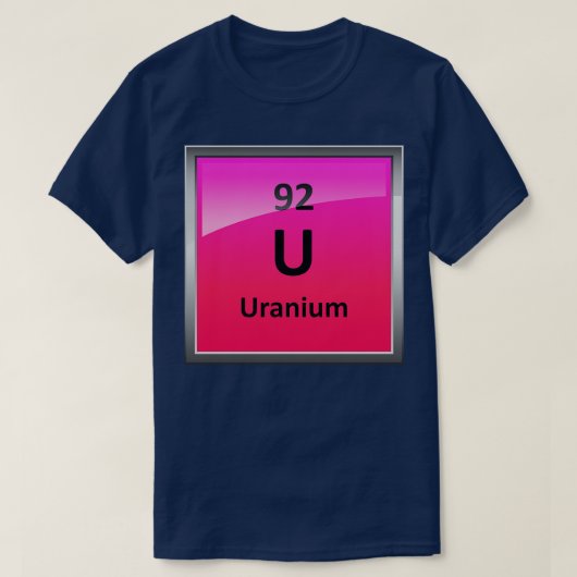 T-shirt Élément d'uraniumTableau périodique (Design devant)