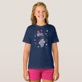T-shirt Élément et Lapin Montgolfière spatiale | Fantaisis (Devant entier)