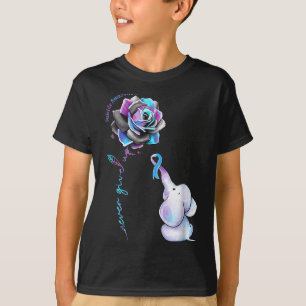 T-shirt Élément Floral Élément pour le Mois de la Sensibil