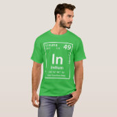 T-shirt Élément indium (blanc) (Devant entier)