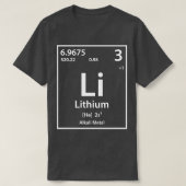 T-shirt Élément lithium (Design devant)