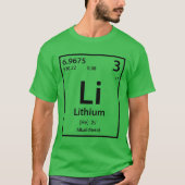T-shirt Élément Lithium (noir) (Devant)