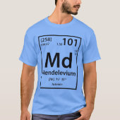 T-shirt Élément Mendelevium (noir) (Devant)
