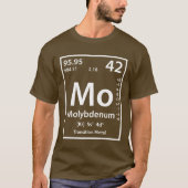 T-shirt Élément molybdène (blanc) (Devant)