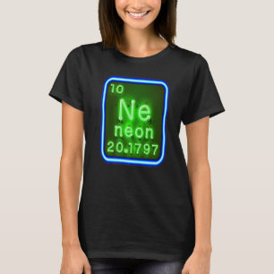 T-shirt Élément Néon du tableau périodique de la chimie po