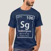 T-shirt Élément Seaborgium (blanc) (Devant)