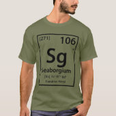 T-shirt Élément Seaborgium (noir) (Devant)