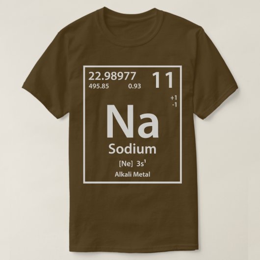 T-shirt Élément sodique (Design devant)