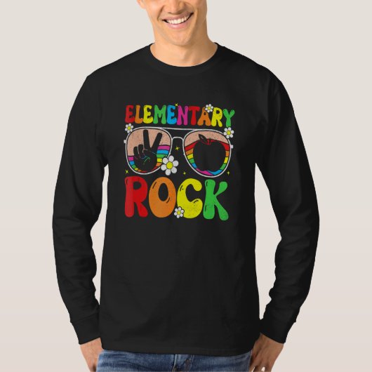 T-shirt Elementary Rocks Team Elementary Groovy Back To Sc (Devant)